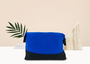 Travel Toiletry Bag - Eternal Optimist in Cobalt Blue